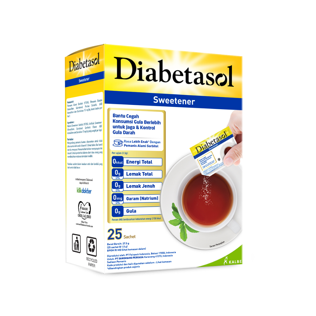 Diabetasol Sweetener Pemanis Sukralosa Tanpa Kalori