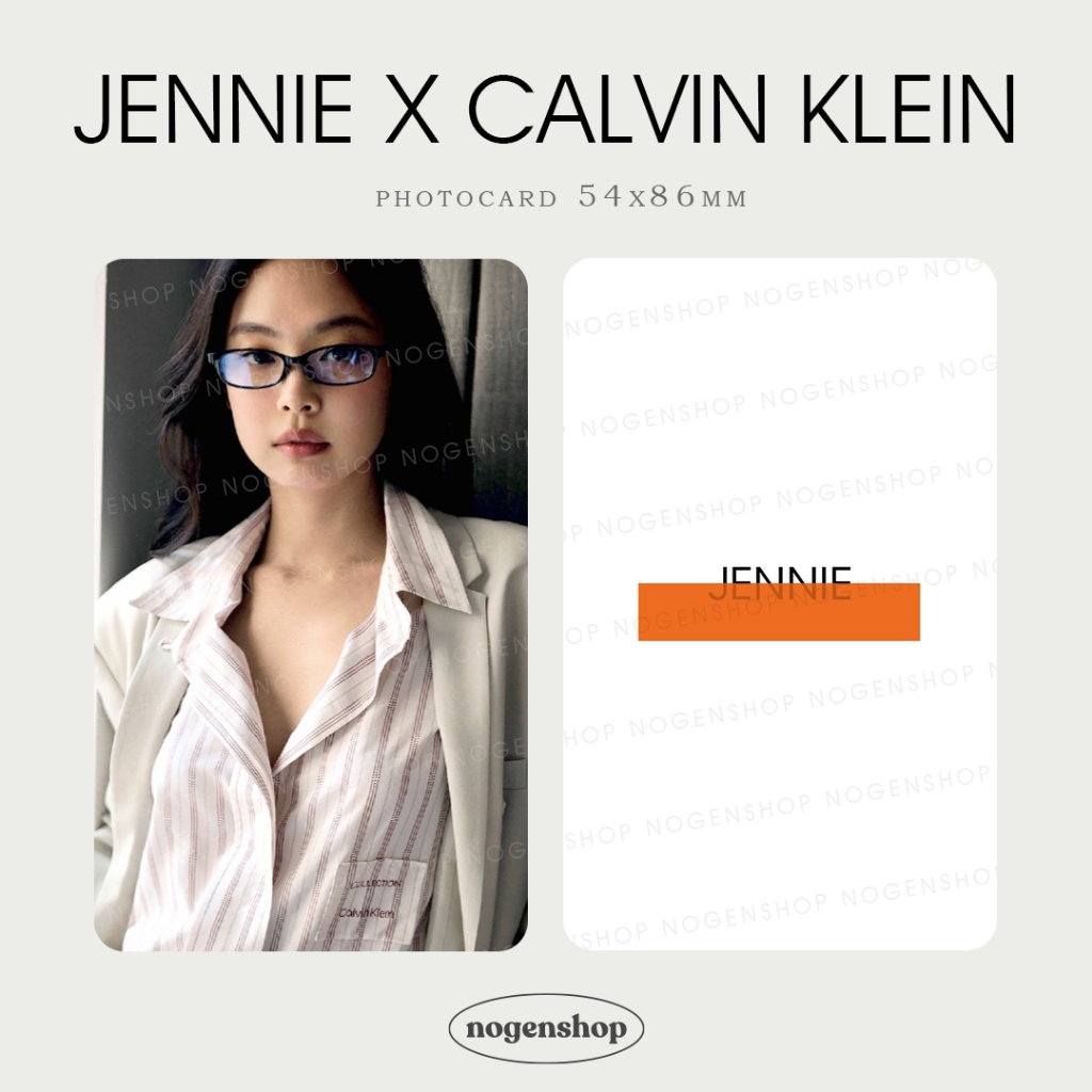 [UNOFFICIAL/FANMADE] PHOTOCARD PC BLACKPINK BP JENNIE X CALVIN KLEIN / CK 2026