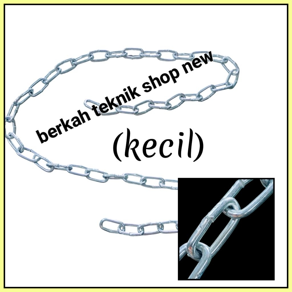 RANTAI KECIL METERAN (1/8" = 3mm) RANTE MULTI FUNGSI Rante roda portal pagar