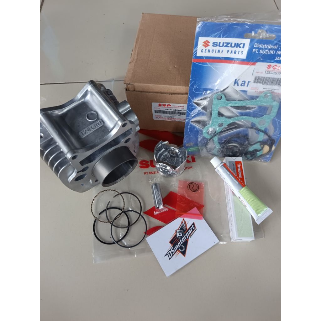 Blok Seher Lengkap Piston Kit Suzuki Shogun 125 FL SP New Robot