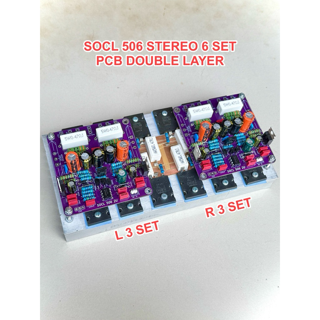 Socl 506 Stereo PCB Double Layer siap pakai