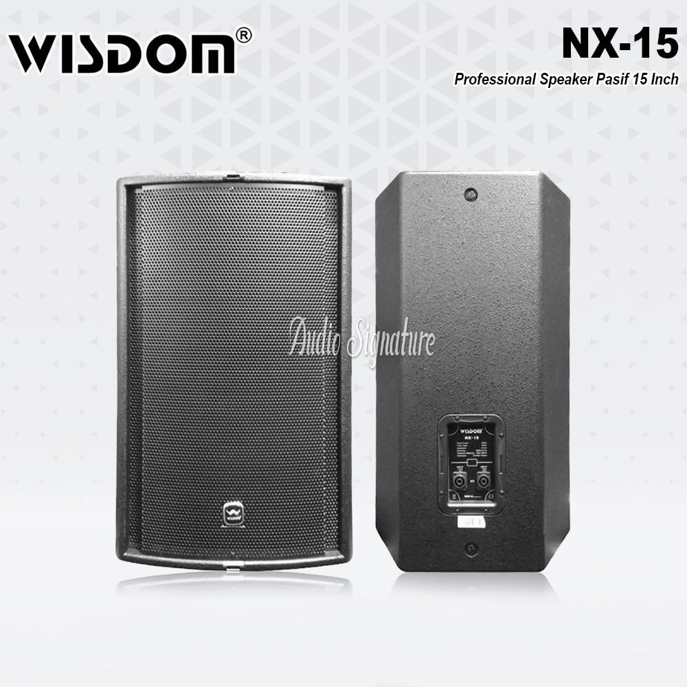 Speaker Pasif 15 Inch WISDOM NX15 | NX 15 Original Harga 1 Pasang