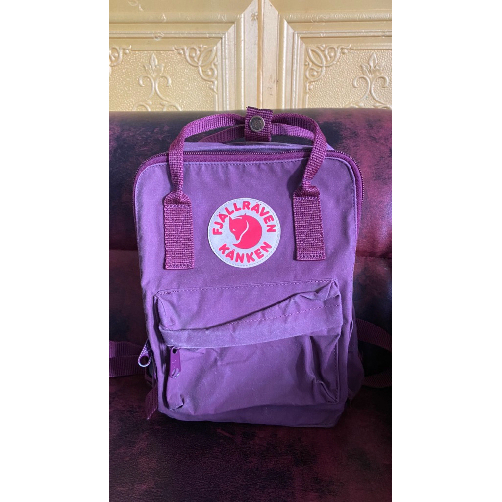 fjallraven kanken mini bacpack royal purple original 100% (preloved)