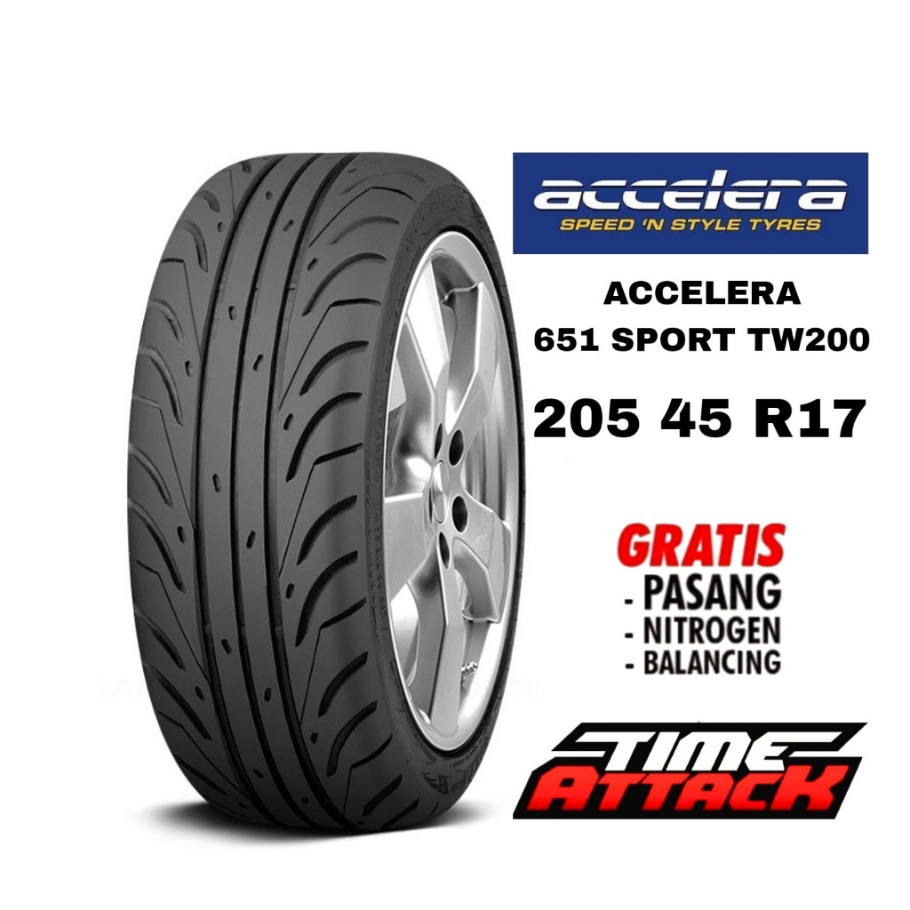 Ban Mobil Semi Slick 205 45 R17 Accelera 651 Sport Ban Mobil Semi Slick Ring 17