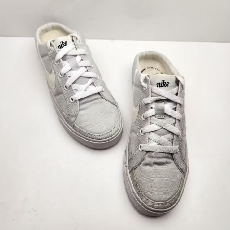 Sepatu Sneakers WMNS NIKE COURT LEGACY MULE  PHOTON DUST/SAIL-WHITE-BLACK
