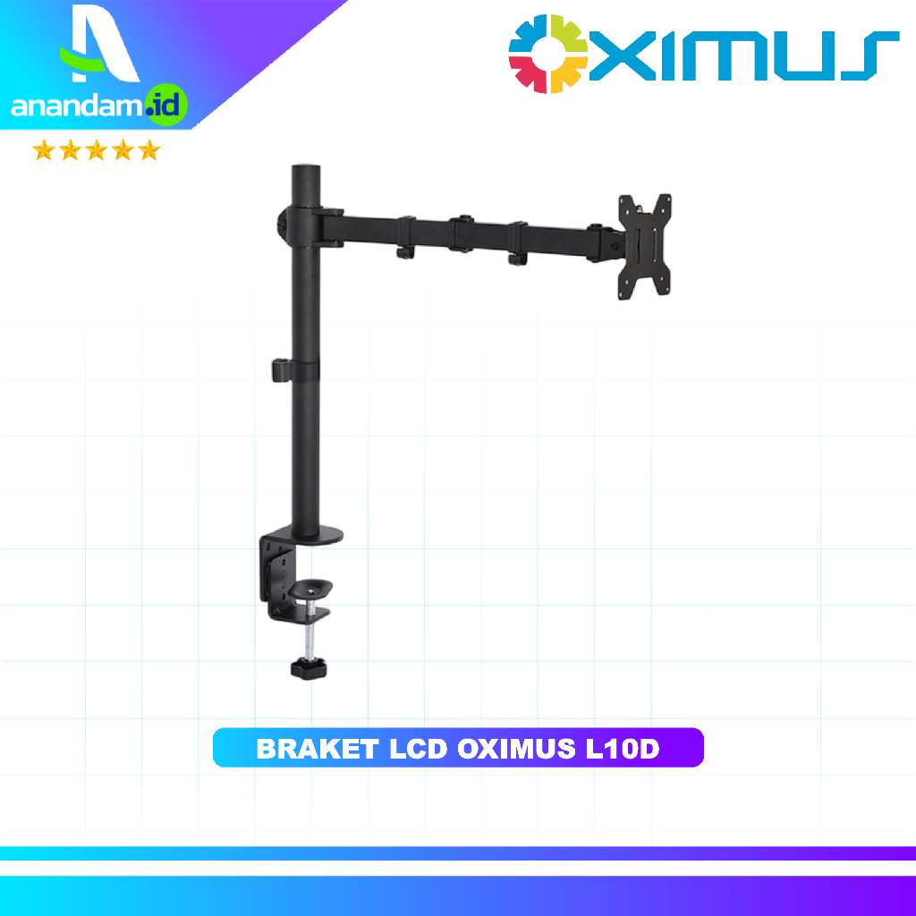 OXIMUS HYDRA ZD1104 - BRACKET MEJA LCD LED TV 1 Monitor 13" - 27" OXIMUS HYDRA ZD1104 Black