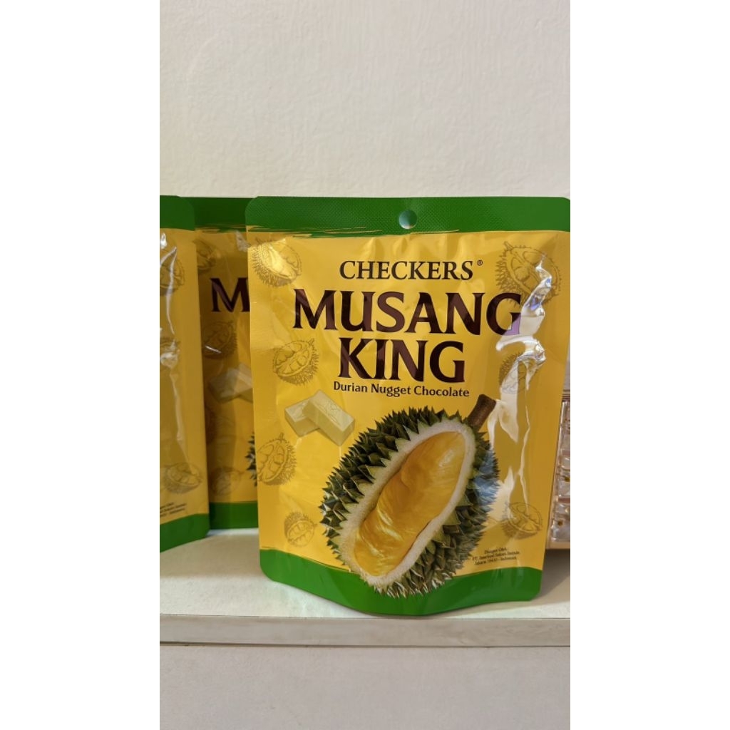 Musang King Checkers Durian Nugget Chocolate 50g Malaysia