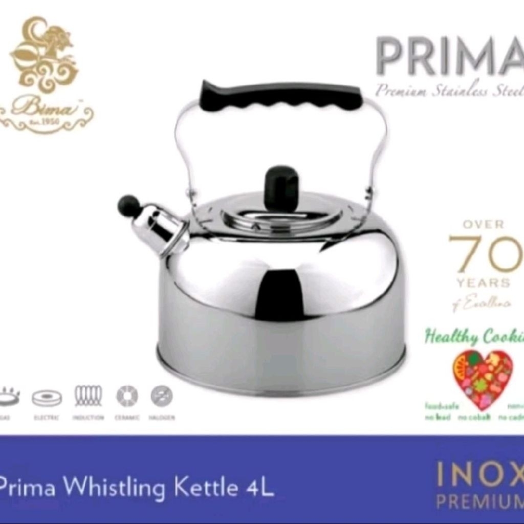 whistling kettle 4 L Bima 2007522/teko bunyi stainless bima