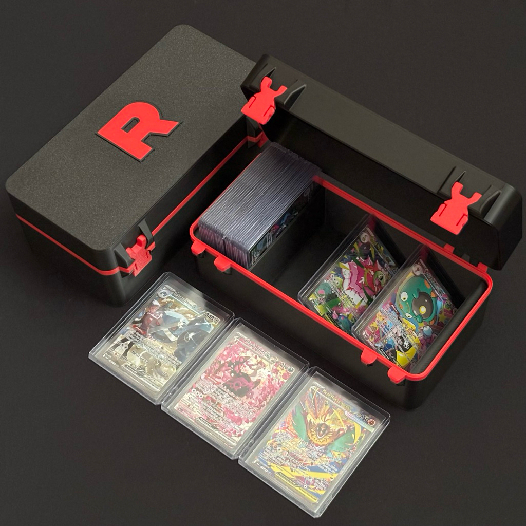 Pokemon Card Toploader Storage Box / Kotak Penyimpanan Kartu Pokemon Kapasitas Besar - Pokemon TCG C