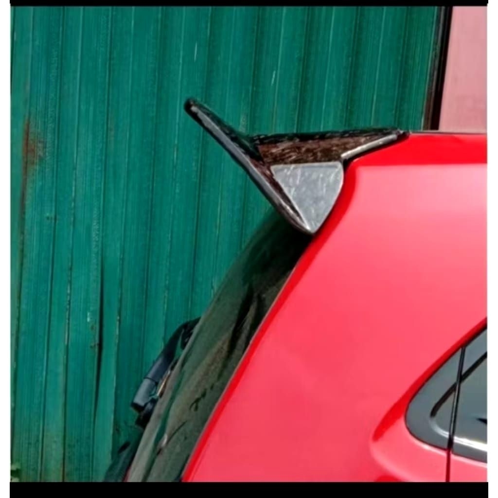 spoiler spon Honda Brio old carbon kevlar asli