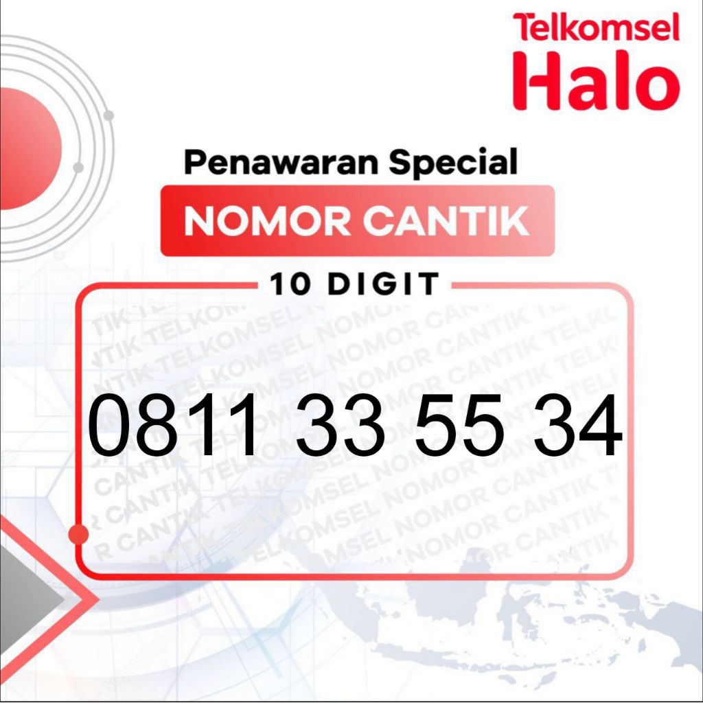 KARTU PERDANA HALO 10 DIGIT PASCABAYAR FREE 50GB NOMOR CANTIK 10 DIGIT