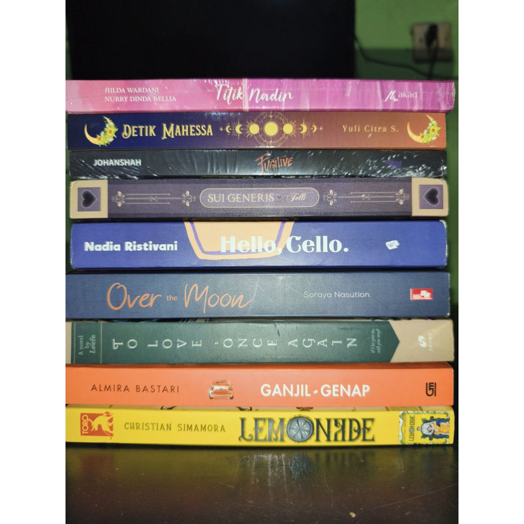 Preloved Novel Buku Monster Minister, Hello Cello,To Love Once Again,Ganjil Genap,sui generis,dll