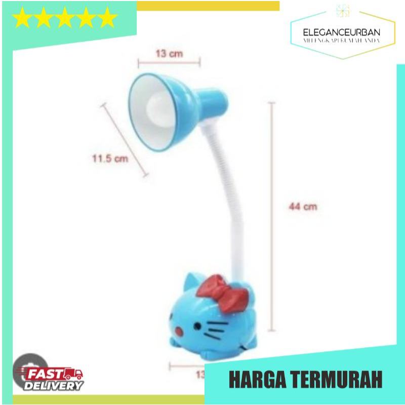 Reida Lampu Belajar Karakter Hello Kitty