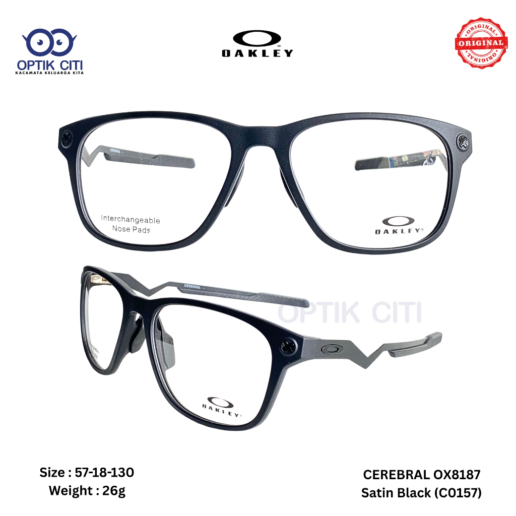 Frame Kacamata Pria Sporty Oakley Cerebral OX 8187 Original - S57