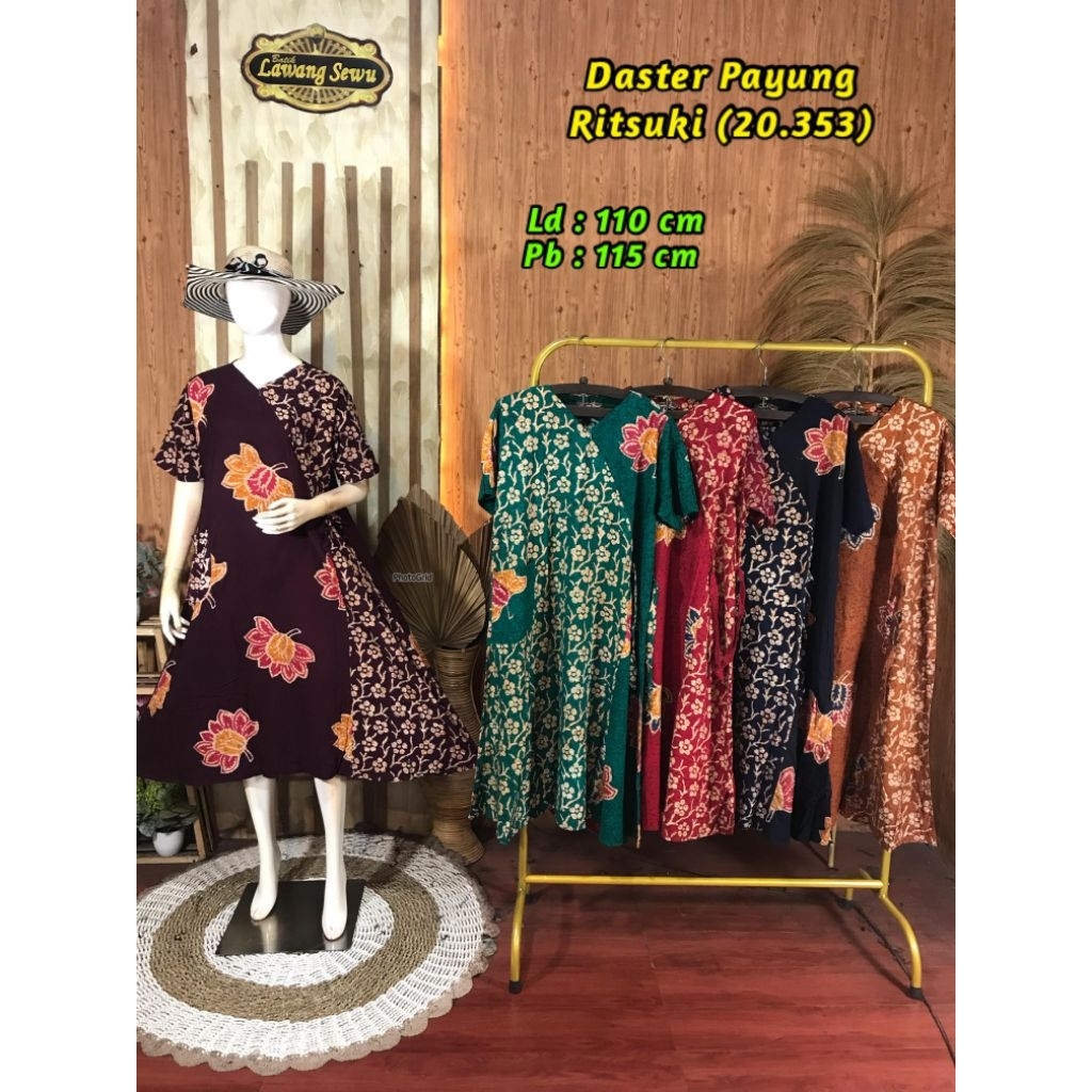 Daster Lawang Sewu Home Dress Katun Batik Halus Premium Series