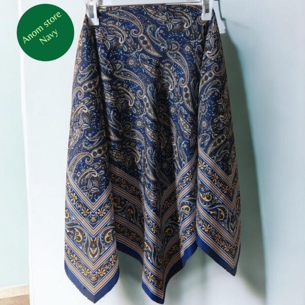 Hijab segi empat motif turki/kerudung segi empat motif turki/phasmina segi empat motif turki/tiung s