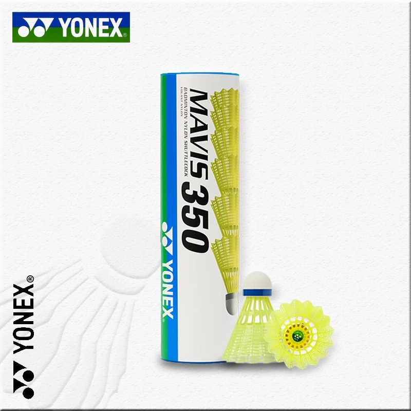 YONEX.ID Mavis 350 6pcs Nylon Shuttlecocks Kok Bulutangkis Training Awet Stabil Original