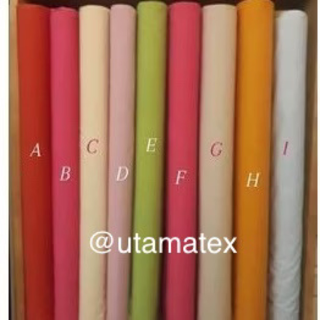 Katun Poplin/ Bahan Katun Polos/ Katun Jepang/ Tokai