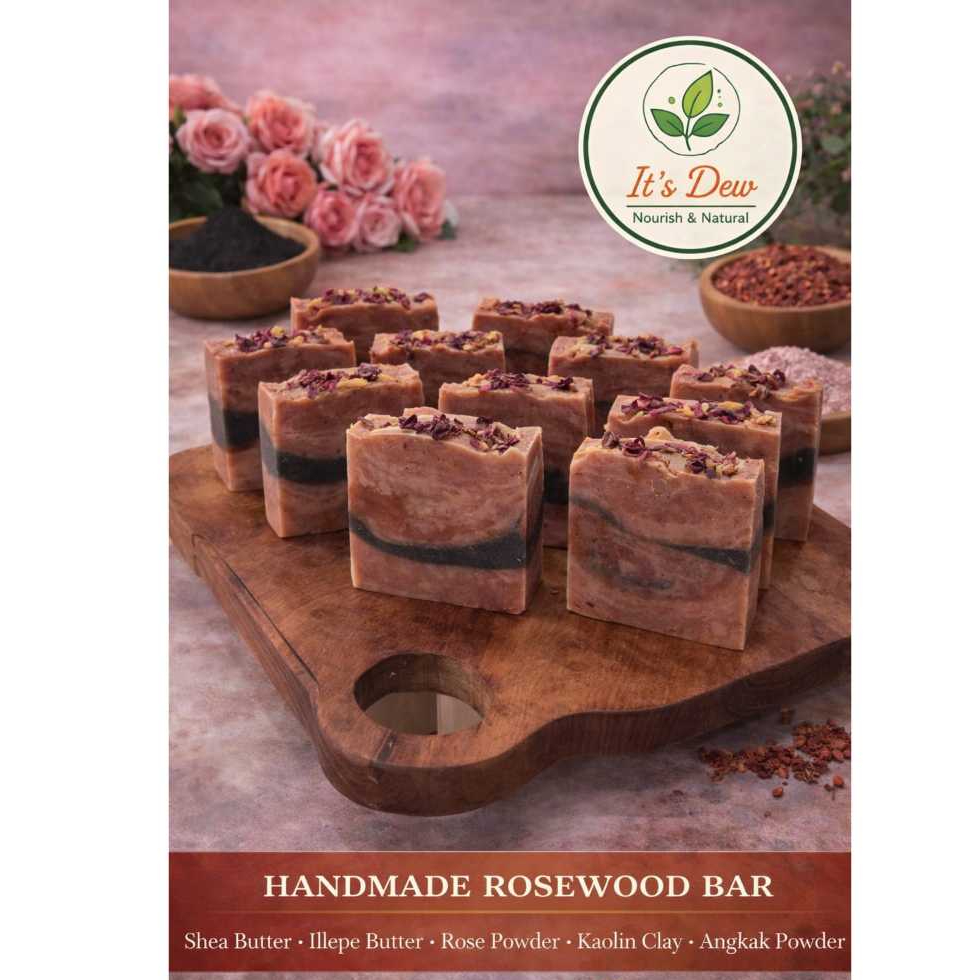 It's Dew - Handmade Souvenir Soap / Rosewood Bar ±100gr