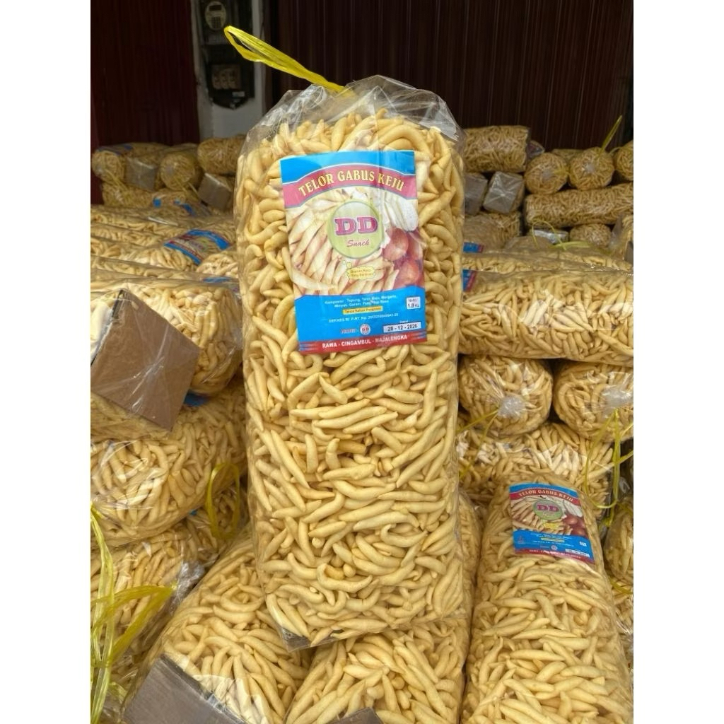 Cemilan Snack Telur Gabus Keju 1,8 Kg - Renyah, Gurih, Halal