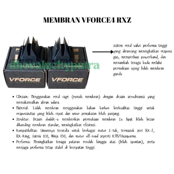 MEMBRAN VFORCE4 RXZ MEMBRAN VFORCE4 RXZ -REED VALVE VFORCE 4 rxz