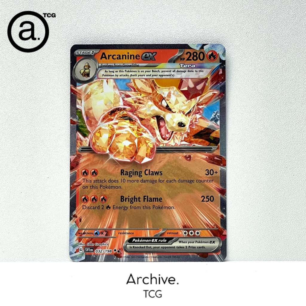 Arcanine ex RR (032/198) Pokemon English ~ Scarlet & Violet (SVI)