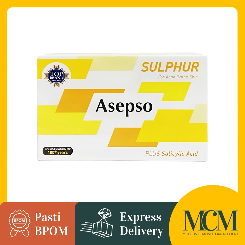 Asepso Sulphur for Acne Bar Soap - 80 gr