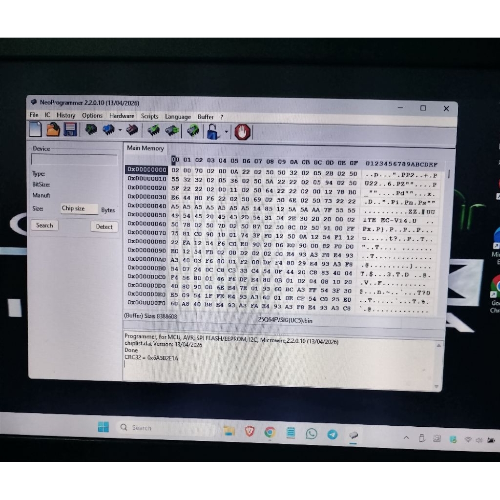 file BIOS laptop Firmware BIOS