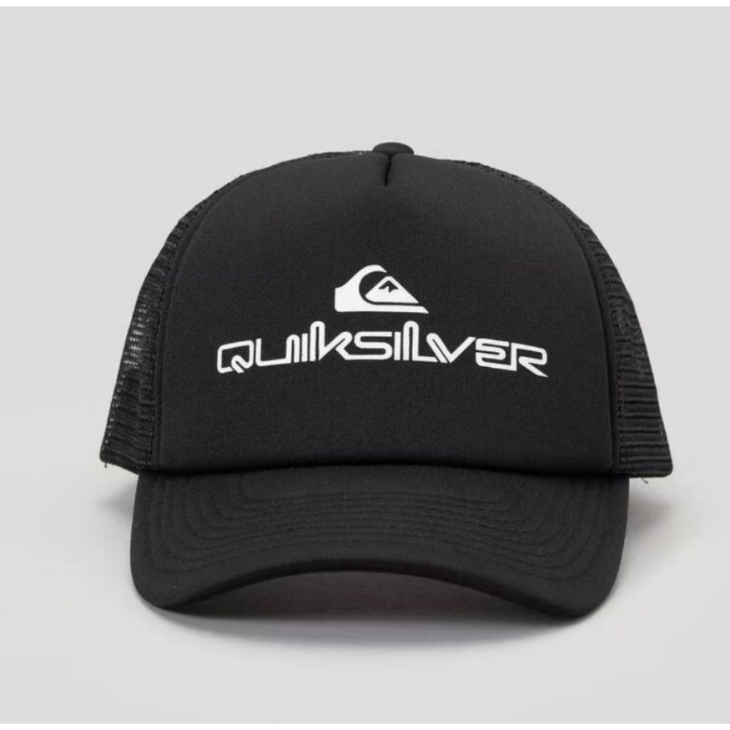 TOPI QUIKSILVER HITAM ORIGINAL TRUCKER TOPI JARING