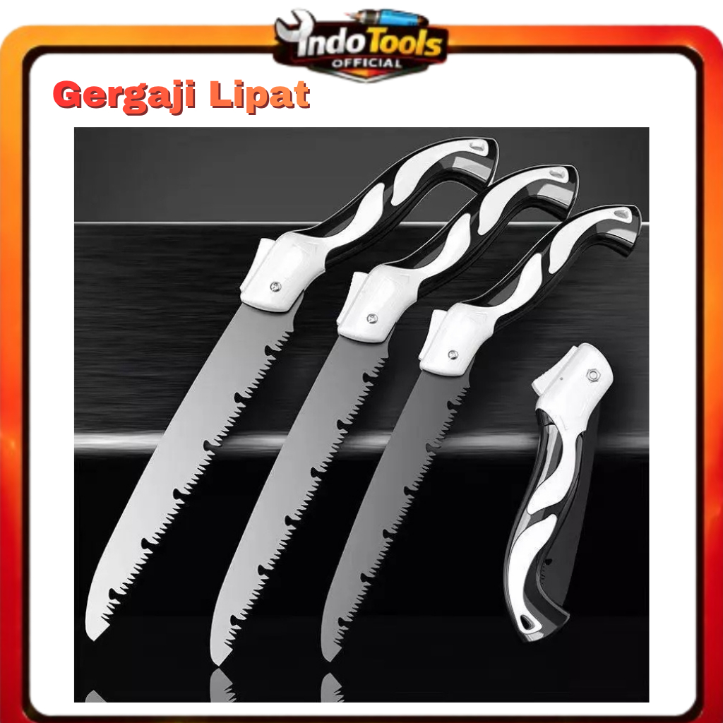 Gergaji Lipat Kayu Premium Folding Saw Anti Karat Gergaji Dahan Portable