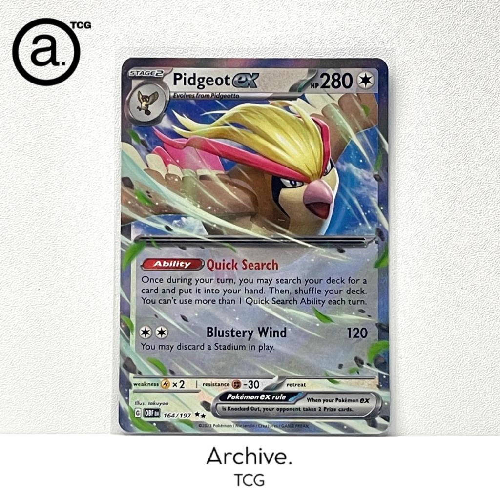 Pidgeot ex RR (164/197) Pokemon English ~ Obsidian Flames (OBF)