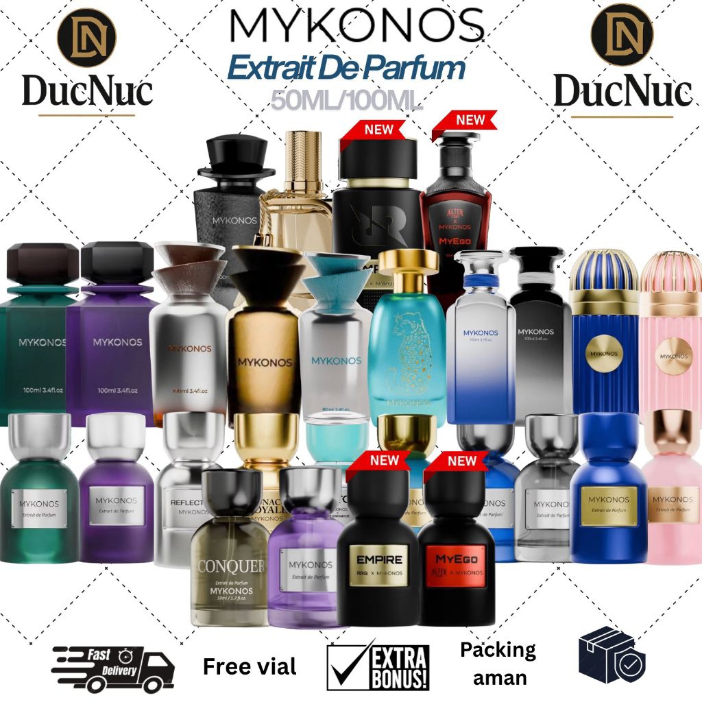 Parfum Mykonos Extrait de Parfum 50ml & 100ml MyEgo | Empire | Mayfair | Conquer | Reflection Elixir