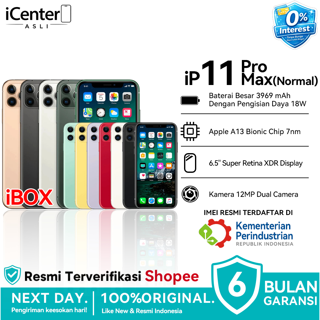 iBOX iPhone 11 Pro Max Original 100% iPhone 11 & iPhone 11 Pro Second Fullset Lcd No Rekondisi No Re