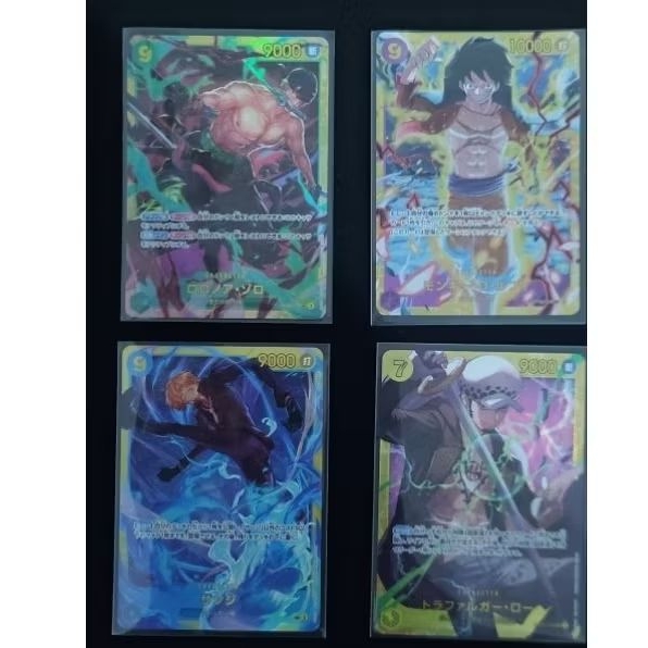 Sale Secret One Piece TCG  Zoro (OP06-118) , Luffy (OP09-119) , Sanji (OP06-119) , Trafargal Law (OP