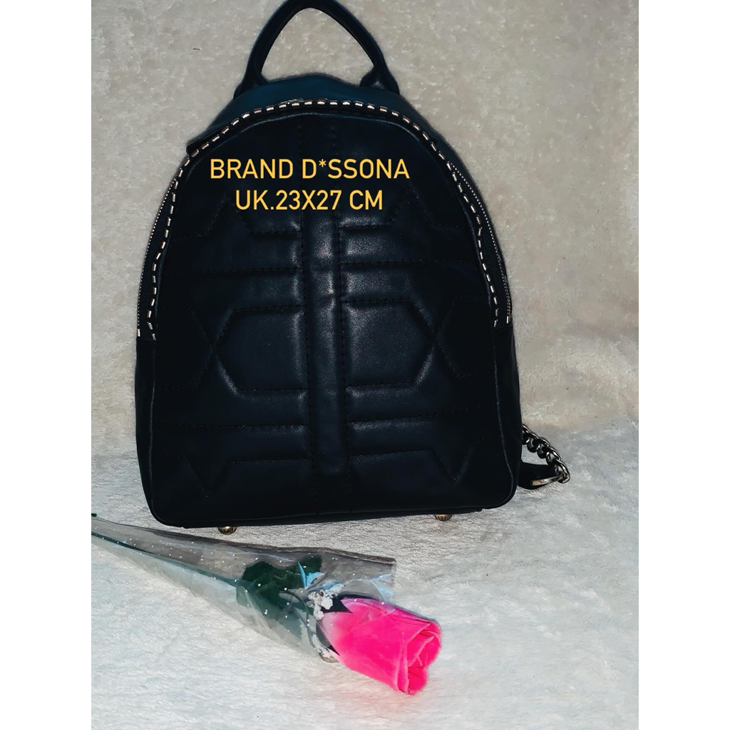 Brand D*ssona Preloved Ransel kulit wanita
