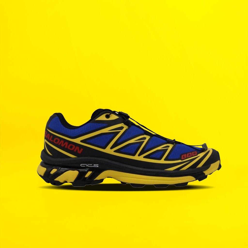 SALOMON XT-6 JJJJOUND NAUTICAL BLUE LEMON AUTHENTIC ORIGINAL FREE KAOS KAKI DAN PAPERBAG