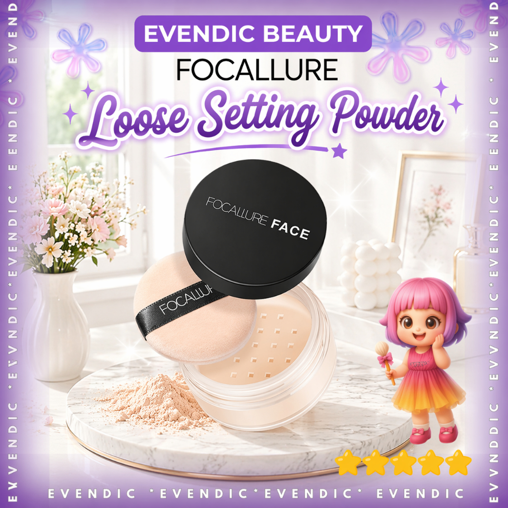 READY Waterproof Natural Loose Setting Powder Oil Control Loose Powder FA15 / BEDAK TABUR