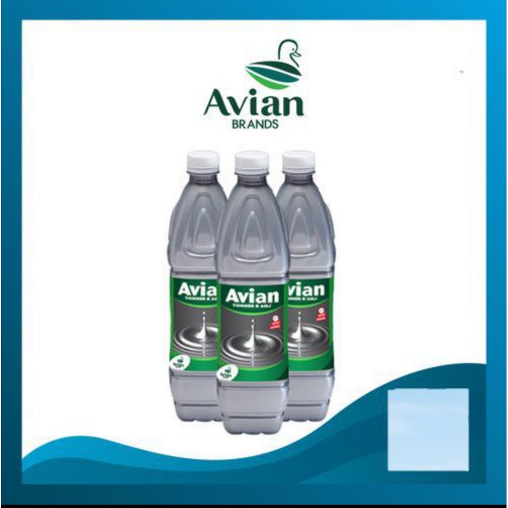 Pengencer Cat Synthetic AVIAN THINNER B ASLI 1 Liter