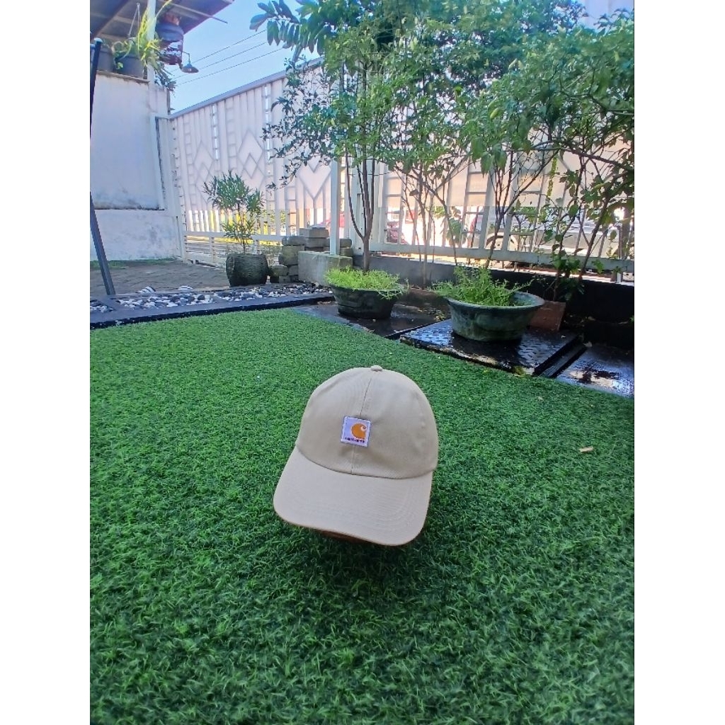carhatt topi katun coklat susu
