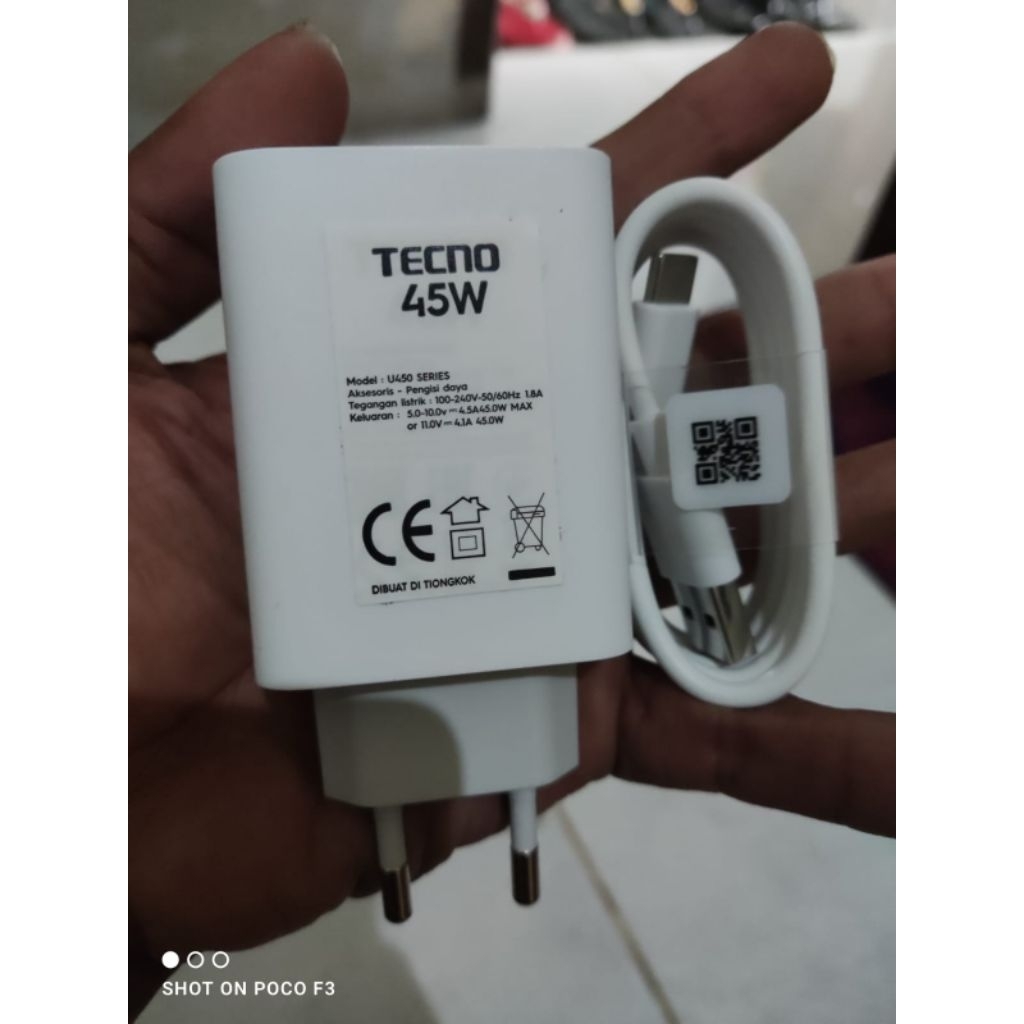 Charger Tecno 45w