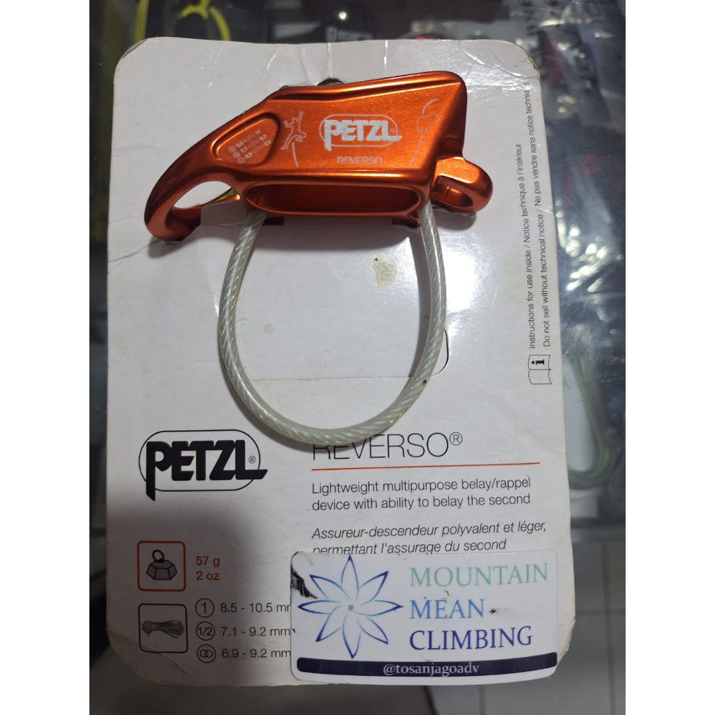 belay device panjat tebing petzl reverso