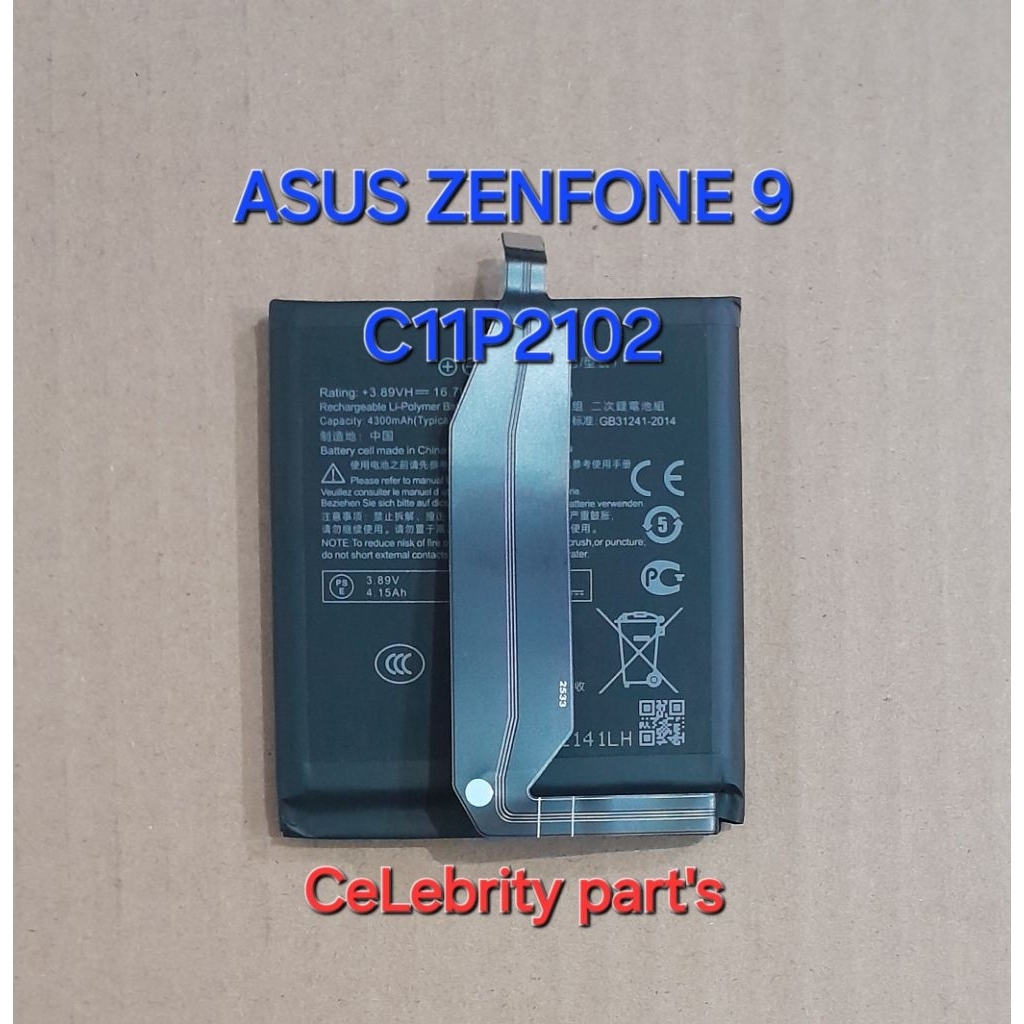 BATERAI ASUS ZENFONE 9 BATRE ASUS C11P2102 HIGH KWALITY