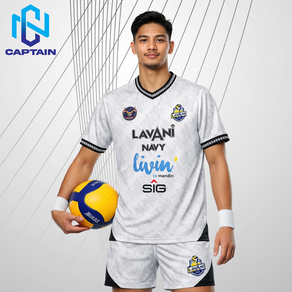 Kaos Jersey Voli Jakarta Lavani Livin Proliga Pria 2026/Jersey Voli Dry Fit Olahraga