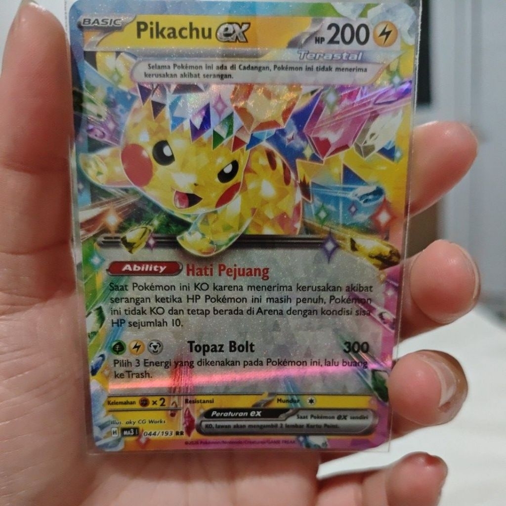 Pikachu ex RR MEGA IMPIAN INDONESIA TCG