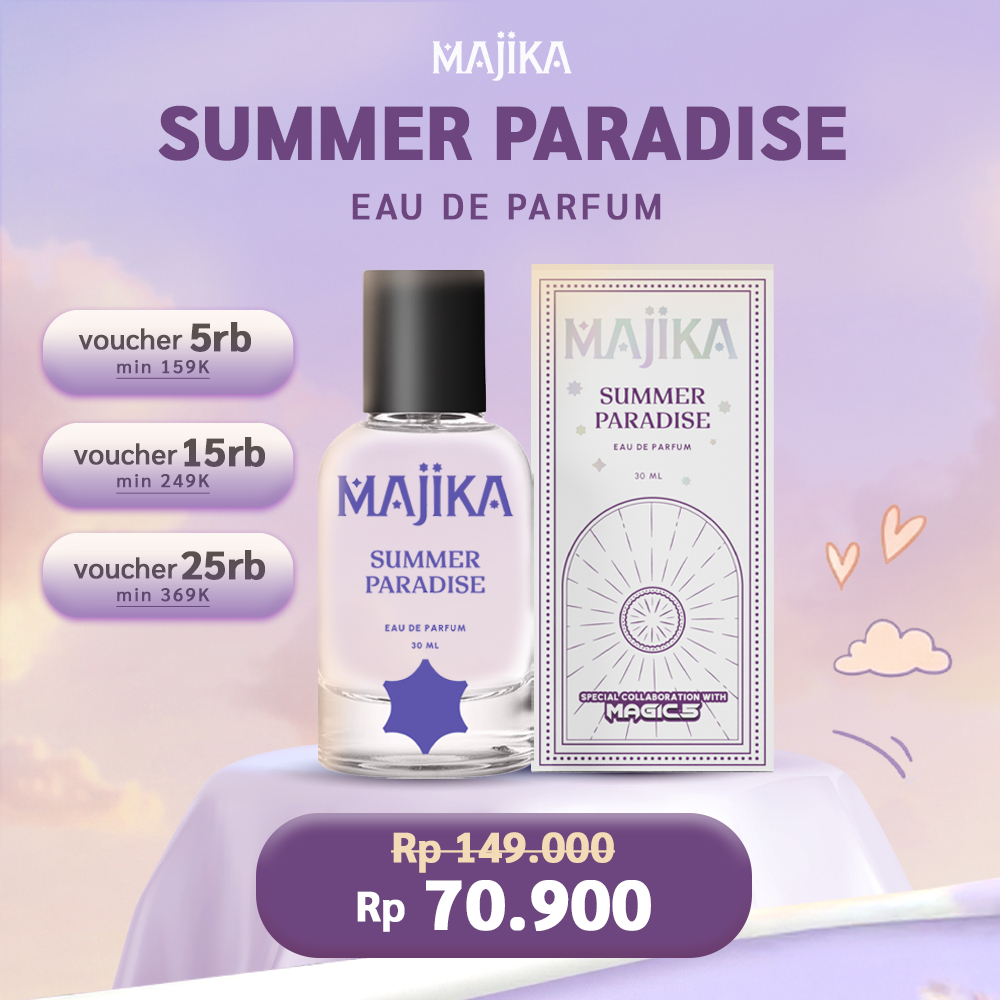 [MAGIC 5 x MAJIKA Blind Box] SUMMER PARADISE Eau de Parfum | 30 ML | Free Sticker MAGIC 5 Random