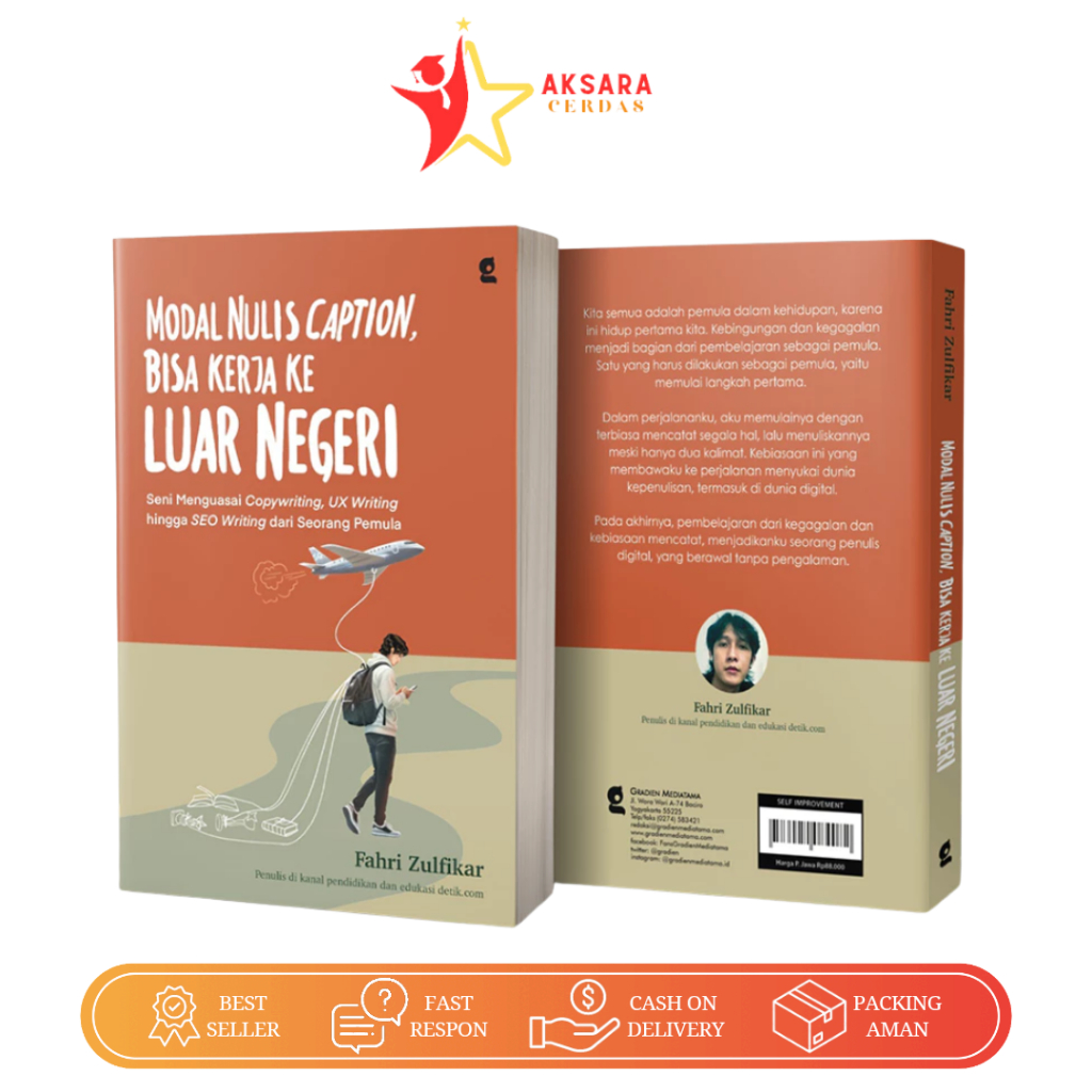 Buku Modal Nulis Caption Bisa Kerja ke Luar Negeri Seni Menguasai Copywriting UX Writing SEO Writing