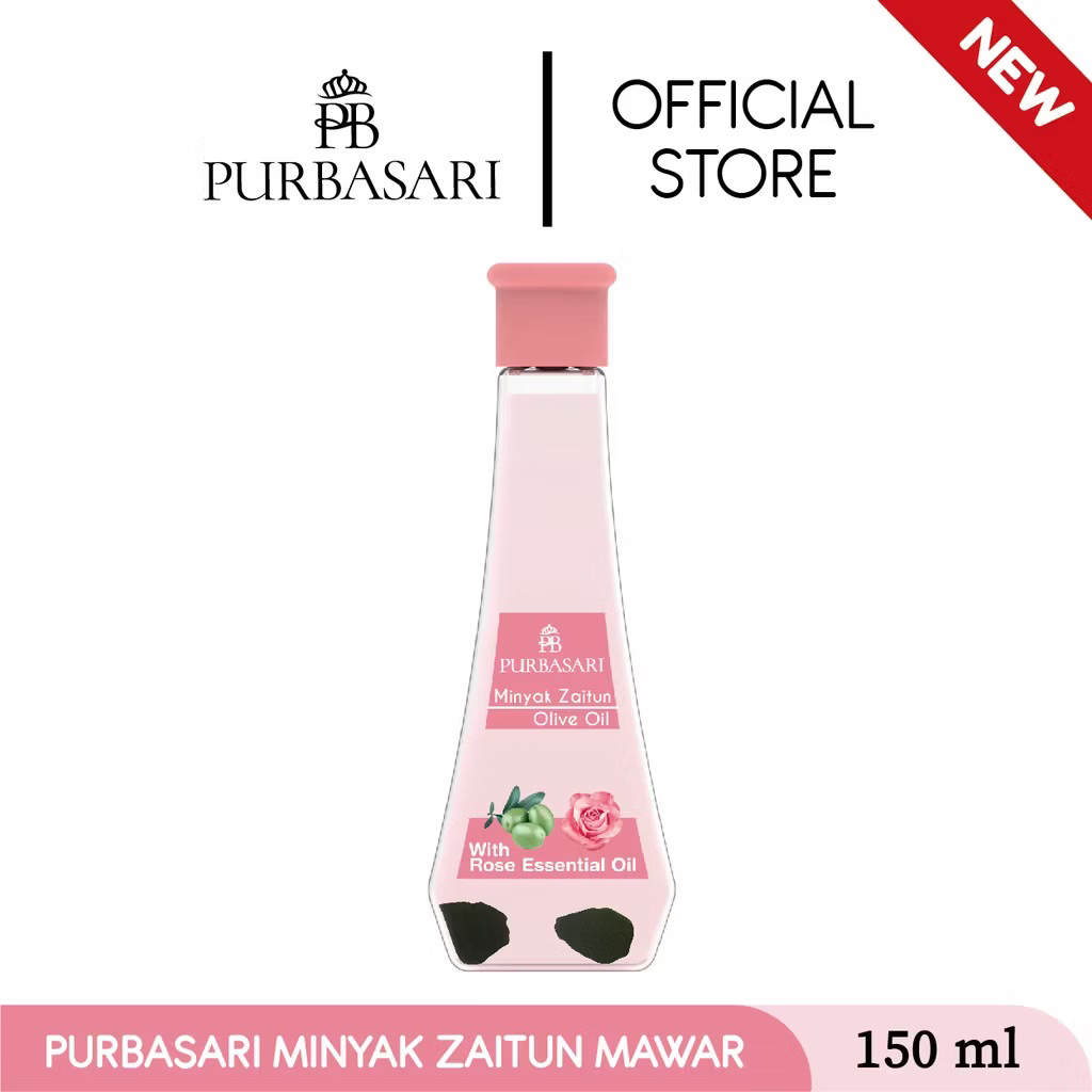 Purbasari Minyak Zaitun Mawar Dengan Minyak Esensial Mawar