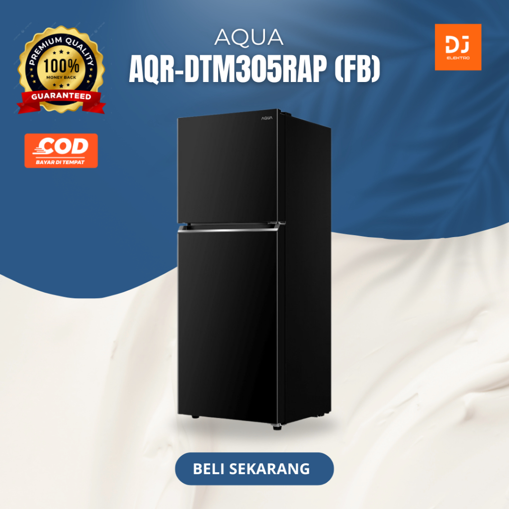 AQUA AQR-305RAP (FB) Kulkas 2 Pintu Aqua Hemat Listrik