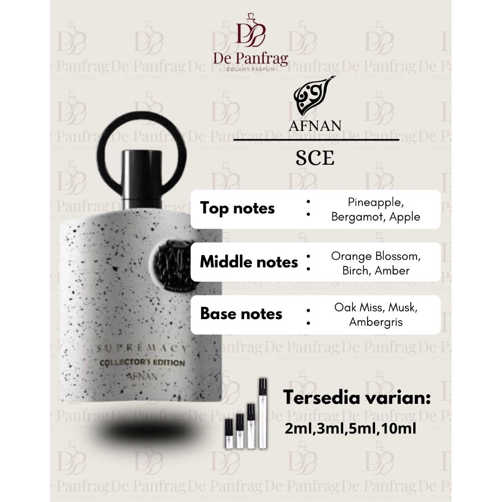 Decant Parfum Supremacy Collector Edition