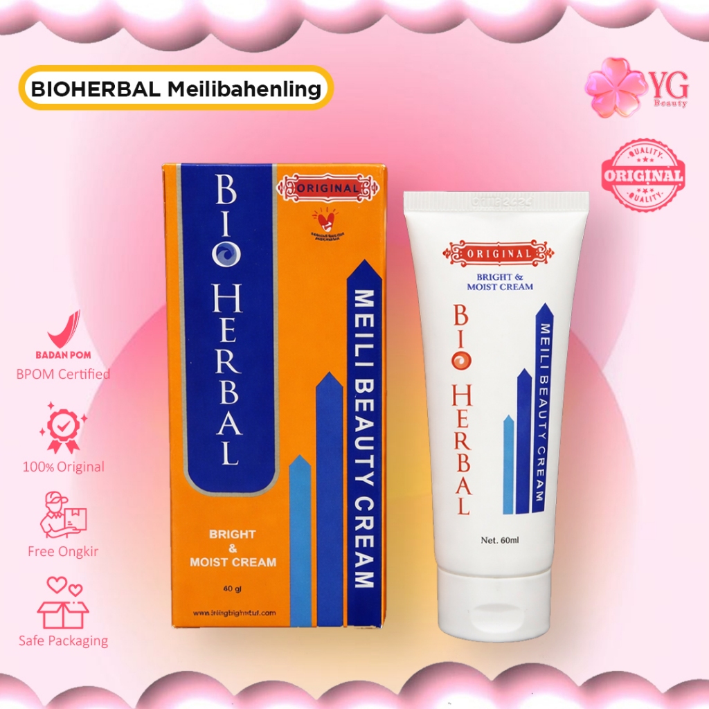 Meilibahenling Cream Bio Herbal 60ml - Menghilangkan Bekas Luka Tanpa Pengelupasan, Aman untuk Bayi